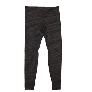 lululemon Dark Charcoal Heather Grey Leggings size 6 Inseam 28"‎